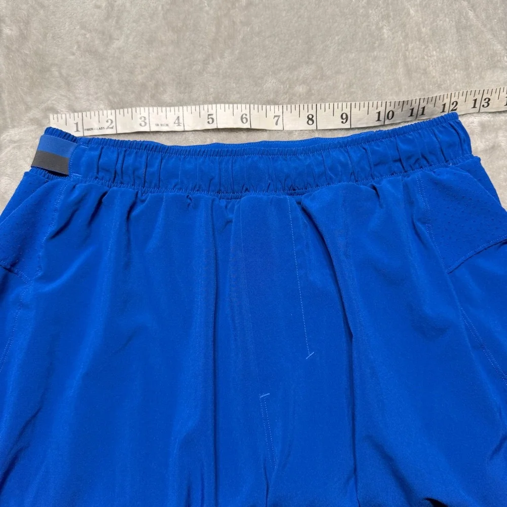 Lululemon Mens Surge Lined Running Shorts Blue 6 Inch Inseam Size Small Running